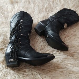 Harley Davidson black leather boots